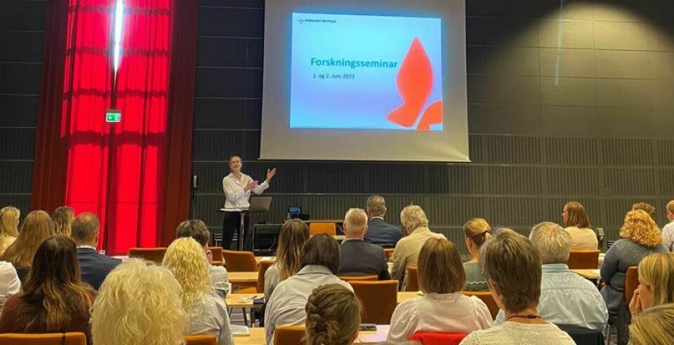 Administrerende direktør Hege Gjessing åpnet årets forskningsseminar. Administrerende direktør Hege Gjessing åpnet årets forskningsseminar.