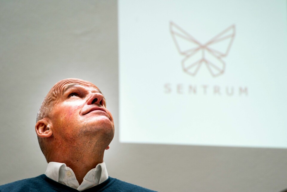 Geir Lippestads advokatkontor har gitt et sekssifret beløp i støtte til partiet Sentrum. Foto: Terje Pedersen / NTB Partiet Sentrum stiller med egen valgliste i 23 kommuner og i alt 302 kandidater. Partiet holder i helgen sitt første fysiske landsmøte.Foto: Terje Pedersen / NTB