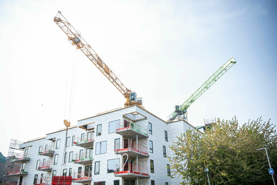 Det er samspillet mellom kommunen som reguleringsmyndighet og profesjonelle utbyggere som skal sørge for mange nok og de riktige boligene, skriver James Stove Lorentzen (H). Illustrasjonsfoto fra Ensjø i Oslo. Oslo 20230525. Bygging av leiligheter på Ensjø i Oslo.Foto: Annika Byrde / NTB