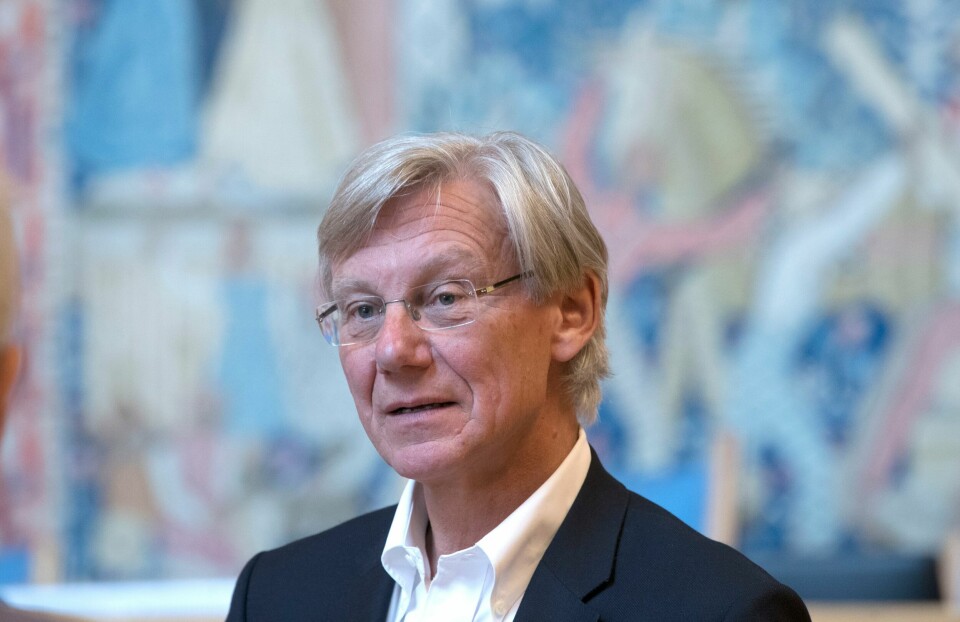 James Stove Lorentzen (H) Komiteleder James Stove Lorentzen under høring om ungdomskriminalitet i Oslo Rådhus.