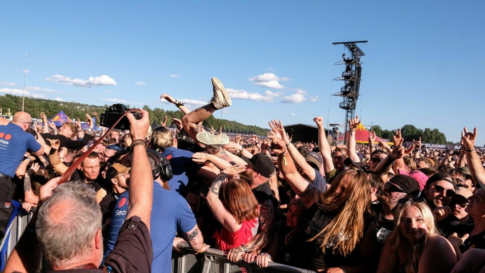 Det gikk hardt for seg under Tons of Rock i 2023. Pantera på Tons of Rock.
