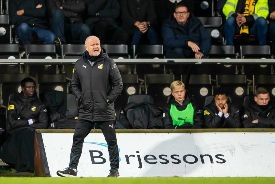 Per-Mathias Høgmo skal være på vei til japansk fotball. Häcken-trener Per-Mathias Høgmo. Foto: Henrik Eberlund /TT / NTB