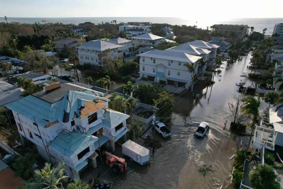 Orkanen Milton pløyde inn over Florida som en kategori 3-orkan torsdag. Orkanen Milton pløyde inn over Florida som en kategori 3-orkan torsdag. Foto: Rebecca Blackwell / AP / NTB