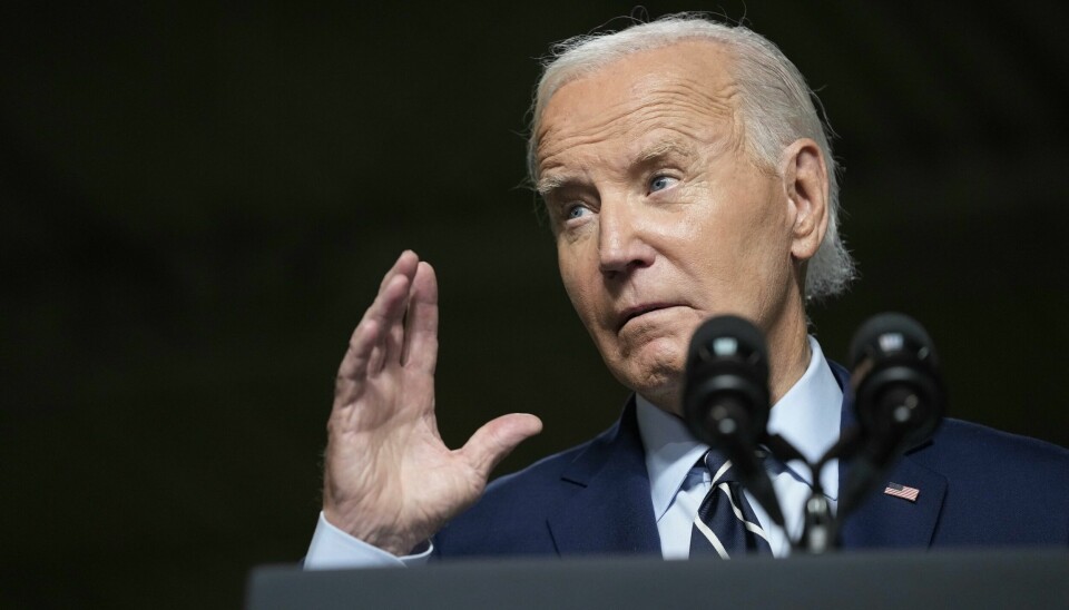 President Joe Biden sier det ikke vil være riktig å forlate landet mens rednings- og opprydningsarbeidet etter orkanen Helene fortsatt pågår og en ny kraftig orkan, Milton, er på vei mot Florida. President Joe Biden sier det ikke vil være riktig å forlate landet mens rednings- og opprydningsarbeidet etter orkanen Helene fortsatt pågår og en ny kraftig orkan, Milton, er på vei mot Florida. Foto: Susan Walsh / AP / NTB