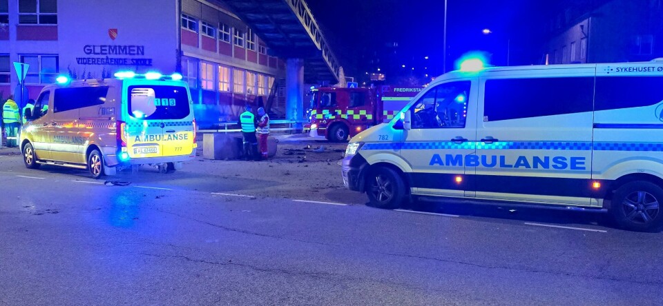 Fem personer er alvorlig skadet, to av dem kritisk. Fem personer er alvorlig skadet, to av dem kritisk. Foto: Andreas Utberg Andersen / Utrykningsnytt / NTB