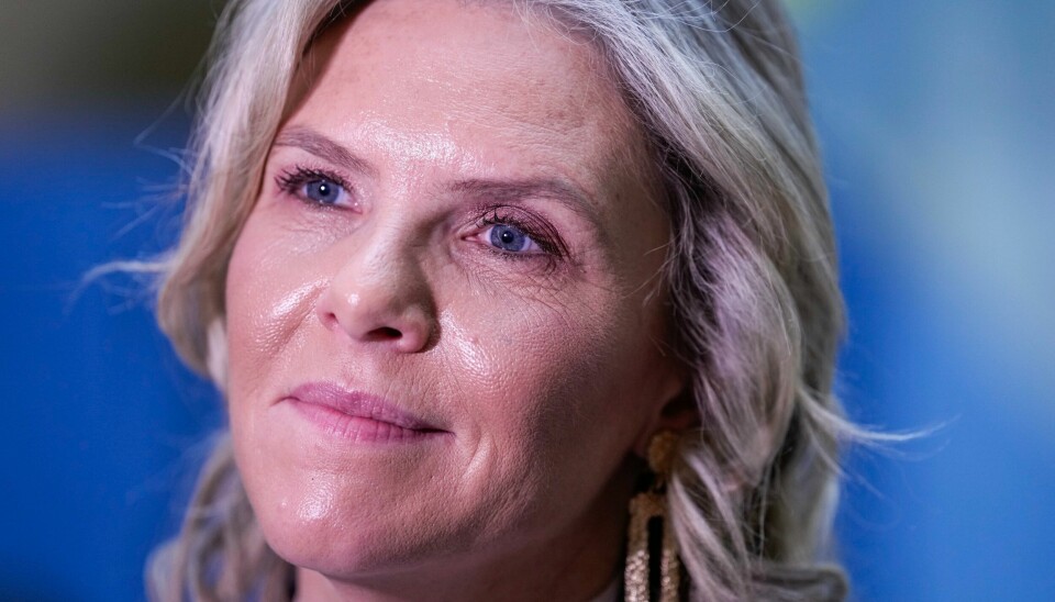 Frp-leder Sylvi Listhaug ber Støre slutte å gamble med skattebetalernes penger. Frp-leder Sylvi Listhaug ber Støre slutte å gamble med skattebetalernes penger.Foto: Javad Parsa / NTB