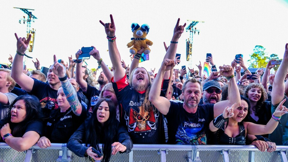 Tons of Rock-publikummet på Ekebergsletta, her i 2024. Tons of Rock, 2024.