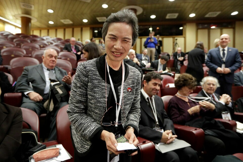 Masako Wada, assisterende generalsekretær i Nihon Hidankyo. Masako Wada, assisterende generalsekretær i Nihon Hidankyo.