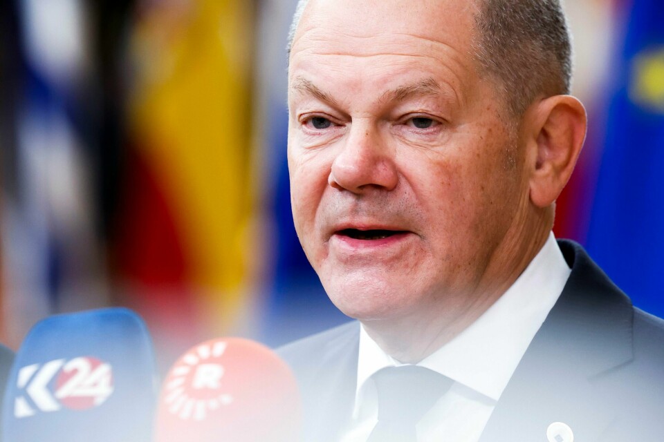 Seks av ti tyskere motsetter seg våpeneksporten til Israel, ifølge en måling fra Forsa-instituttet. Tysklands statsminister Olaf Scholz sier at leveransene vil fortsette. Seks av ti tyskere motsetter seg våpeneksporten til Israel, ifølge en måling fra Forsa-instituttet. Tysklands statsminister Olaf Scholz sier at leveransene vil fortsette. Foto: Geert Vanden Wijngaert / AP / NTB