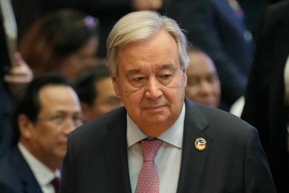 FNs generalsekretær António Guterres. FNs generalsekretær António Guterres. Foto: Sakchai Lalit / AP / NTB