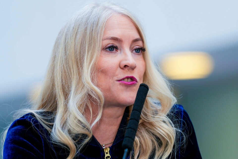 Forbundsleder Lill Sverresdatter Larsen i Sykepleierforbundet sier hennes medlemmer får et generelt tillegg på linje med frontfaget. Lill Sverresdatter Larsen i Sykepleierforbundet sier at hun er overrasket over at NHO Geneo ikke ville møte kravene deres. Foto: Terje Pedersen / NTB