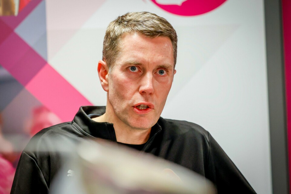 Styreleder Peter Gitmark møtte pressen søndag og fortalte at Vipers hadde spilt sin siste kamp. Det kan være klubbens drift fortsetter likevel. Styreleder Peter Gitmark møtte pressen søndag og fortalte at Vipers hadde spilt sin siste kamp. Det kan være klubbens drift fortsetter likevel.Foto: Tor Erik Schrøder / NTB