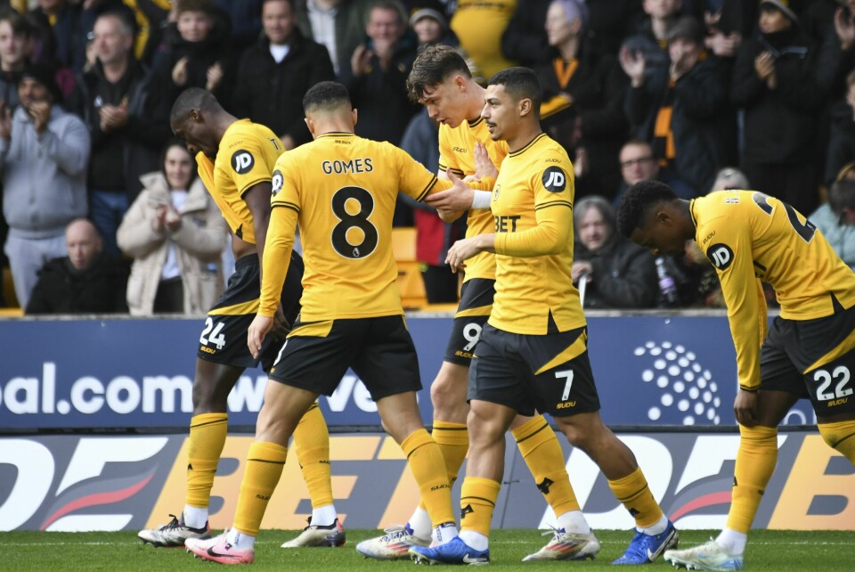 Jørgen Strand Larsen scoret mot Manchester City i Premier League søndag. Jørgen Strand Larsen scoret mot Manchester City i Premier League søndag. Foto: Rui Vieira / AP Photo / NTB