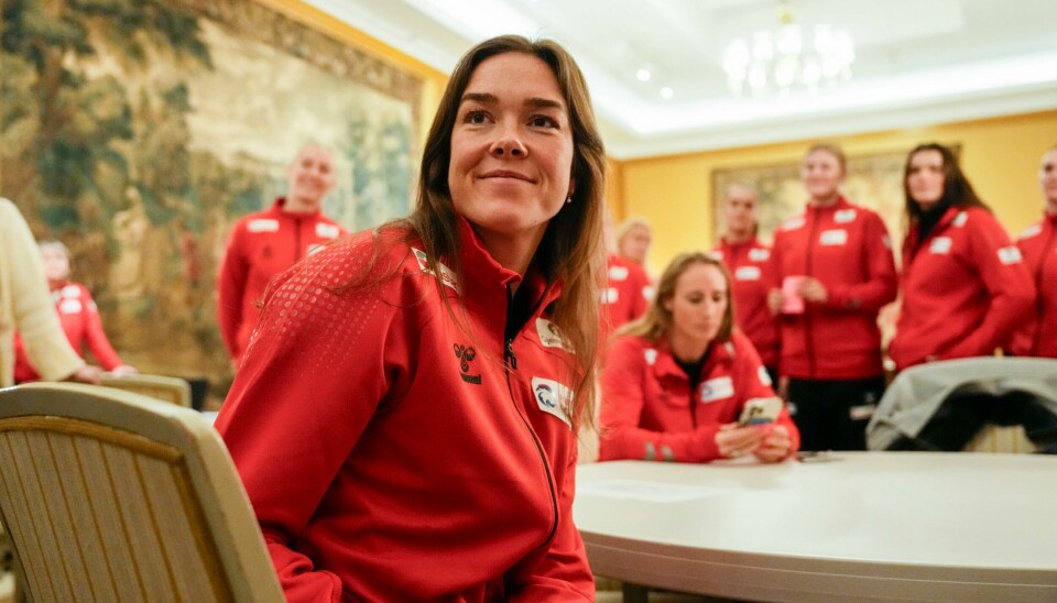 Kari Brattset Dale under et pressetreff med landslaget i håndball, dagen før firenasjonersturnering mot Nederland, Tyskland og Danmark. Kari Brattset Dale under et pressetreff med landslaget i håndball, dagen før firenasjonersturnering mot Nederland, Tyskland og Danmark.Foto: Beate Oma Dahle / NTB
