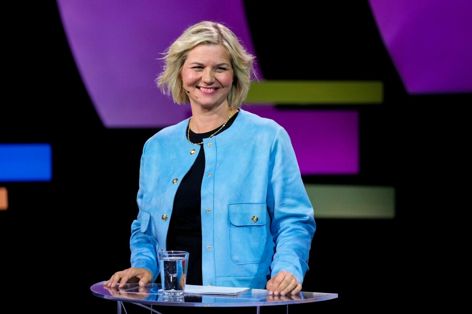Venstre-leder Guri Melby vil gi mer penger til skoleelevene. Venstre-leder Guri Melby vil gi mer penger til skoleelevene. Foto: Heiko Junge / NTB