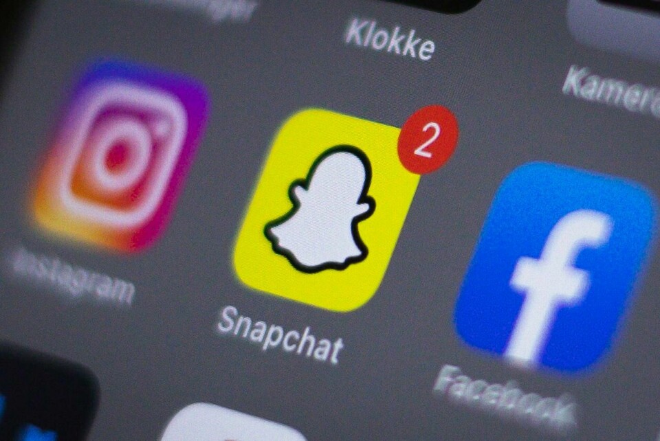 Loggene til de involverte parter på Snapchat utgjorde en viktig del av bevisgrunnlaget. Barometeret viser at 39 prosent av befolkningen konsumerte nyheter i sosiale medier en gjennomsnittsdag i fjor. Foto: Beate Oma Dahle / NTB