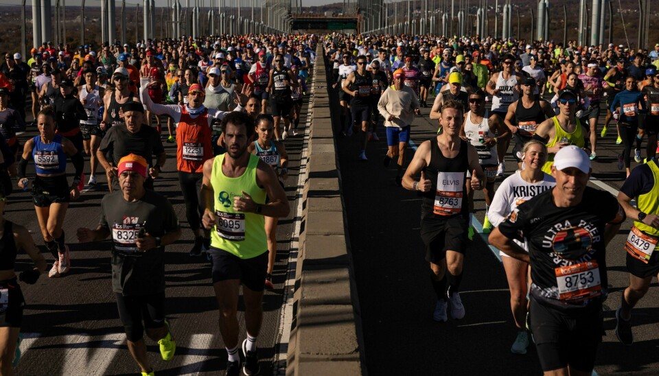 Aldri har det vært flere deltakere i et maraton enn det var i New York søndag. Aldri har det vært flere deltakere i et maraton enn det var i New York søndag. Foto: Yuki Iwamura / AP / NTB.