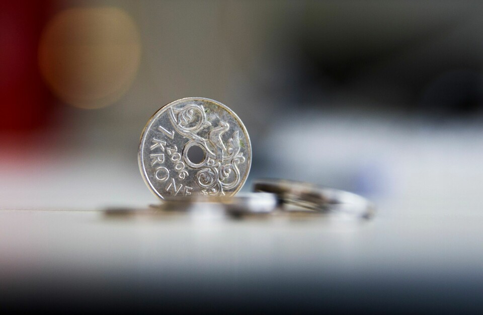 Illustrasjonsfoto. Norske kroner styrkjer seg. Aller mest har krona styrkt seg mot lågrentevalutaer, som sveitserfrancen og japanske yen. Foto: Berit Roald / NTB / NPK