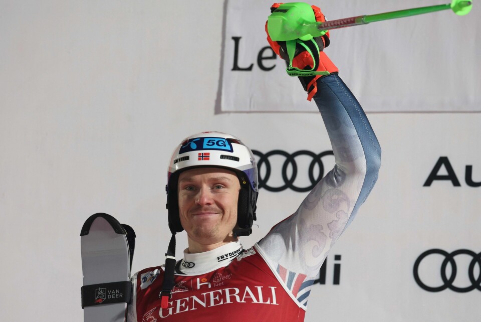 Henrik Kristoffersen fikk en stor opptur i Finland søndag. Henrik Kristoffersen fikk en stor opptur i Finland søndag.
