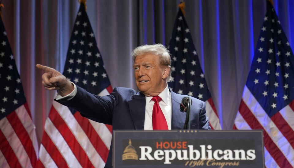 Donald Trump taler til en sal ful av republikanske Kongressmedlemmer. Foto: Alex Brandon / AP / NTB Donald Trump taler til en sal ful av republikanske Kongressmedlemmer. Foto: Alex Brandon / AP / NTB