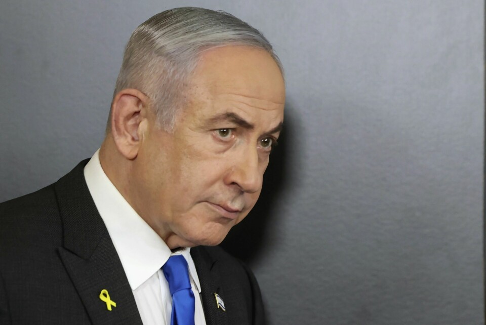 Israels statsminister Benjamin Netanyahu. Benjamin Netanyahu taler for delegatene på FNs hovedforsamling fredag. Foto: Abir Sultan / AP / NTB