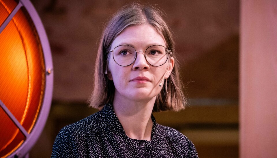 Rødt-leder Marie Sneve Martinussen sier at partiet vil støtte forslaget om å åpne Flytoget for pendlere. Bildet viser Rødt-leder Marie Sneve Martinussen.Foto: Ole Berg-Rusten / NTB