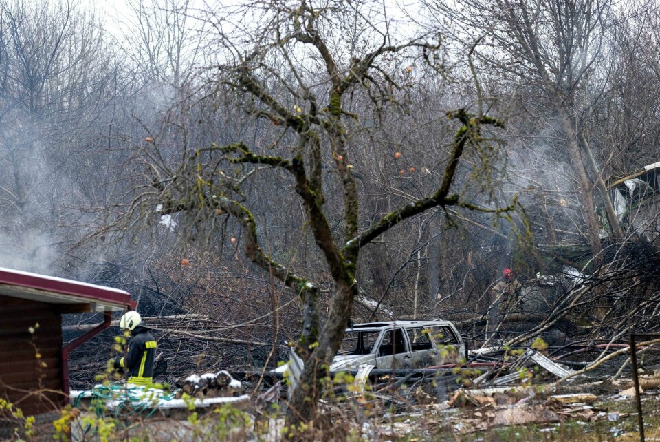 Minst én person er bekreftet omkommet i en flystyrt i Vilnius i Litauen. Minst én person er bekreftet omkommet i en flystyrt i Vilnius i Litauen. Foto: Mindaugas Kulbis / AP / NTB