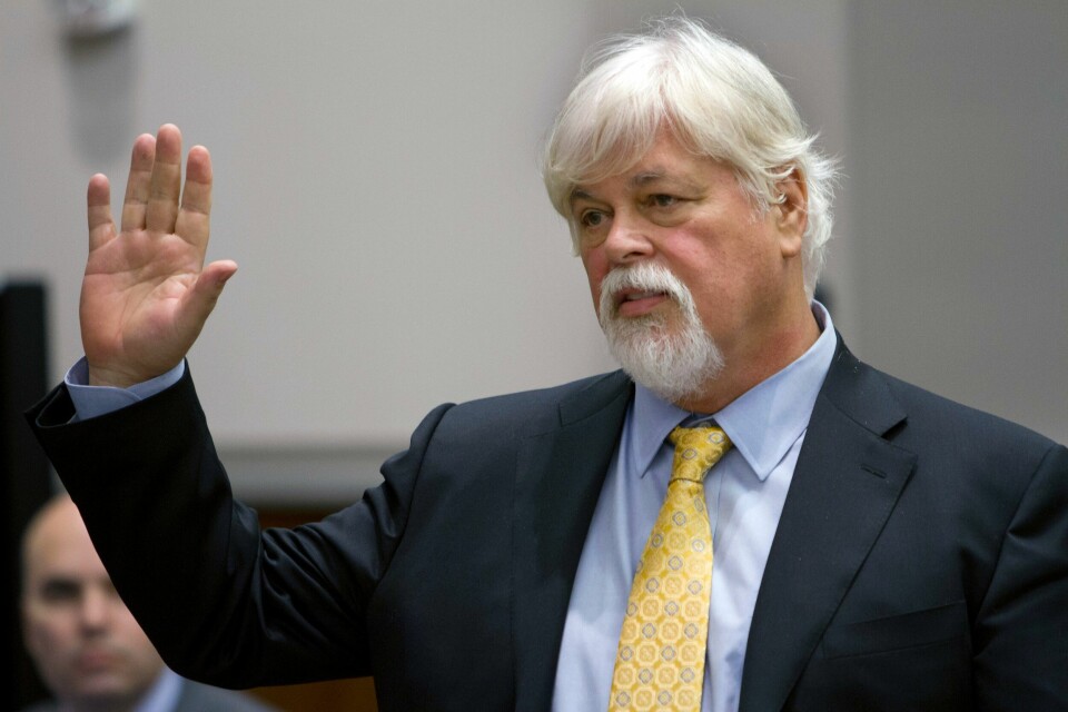 Paul Watson på et rettsmøte i Seattle i november i fjor. Paul Watson på et rettsmøte i Seattle i november i fjor. Foto: Karen Ducey / Pool Photo via AP / NTB