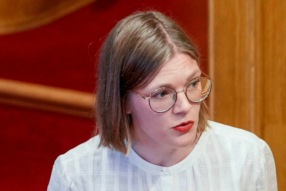 Rødt-leder Marie Sneve Martinussen vil fortelle hvordan partiet skal forholde seg etter valget. Foto: Javad Parsa / NTB