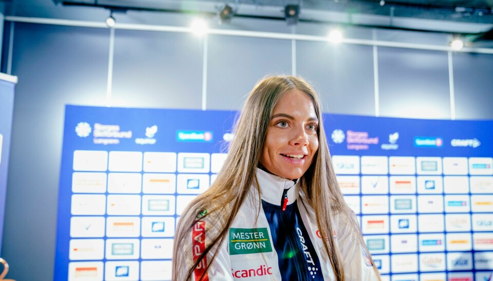 Kristine Stavås Skistad er operert. Kristine Stavås Skistad på pressetreffet med langrennslandslaget på Scandic Holmenkollen Park i Oslo. Foto: Stian Lysberg Solum / NTB