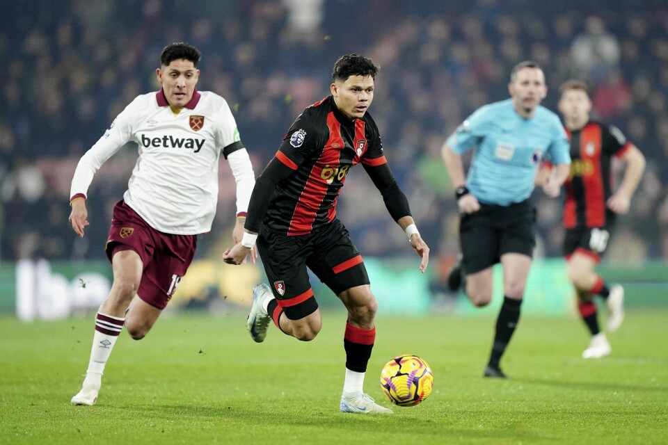 Bournemouth og West Ham delte poengene mandag kveld. Bournemouth og West Ham delte poengene. Foto: Zac Goodwin/PA via AP / NTB