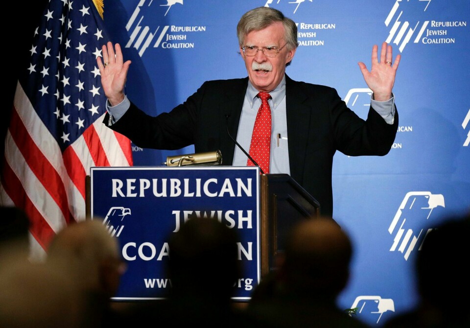 HAUK: Trumps nye sikkerhetspolitiske rådgiver, John Bolton, hører til dem som mener USA bør angripe Nord-Korea først, og gjøre slutt på landet som nasjon, skriver Bjørn Hansen. FOTO: JUKIE JACOBSON/NTB SCANPIX
TEA PARTY: Den nye utenriksministeren, Mike Pompeo, kommer fra Tea Party-fløyen i det republikanske partiet. FOTO: NTB SCANPIX