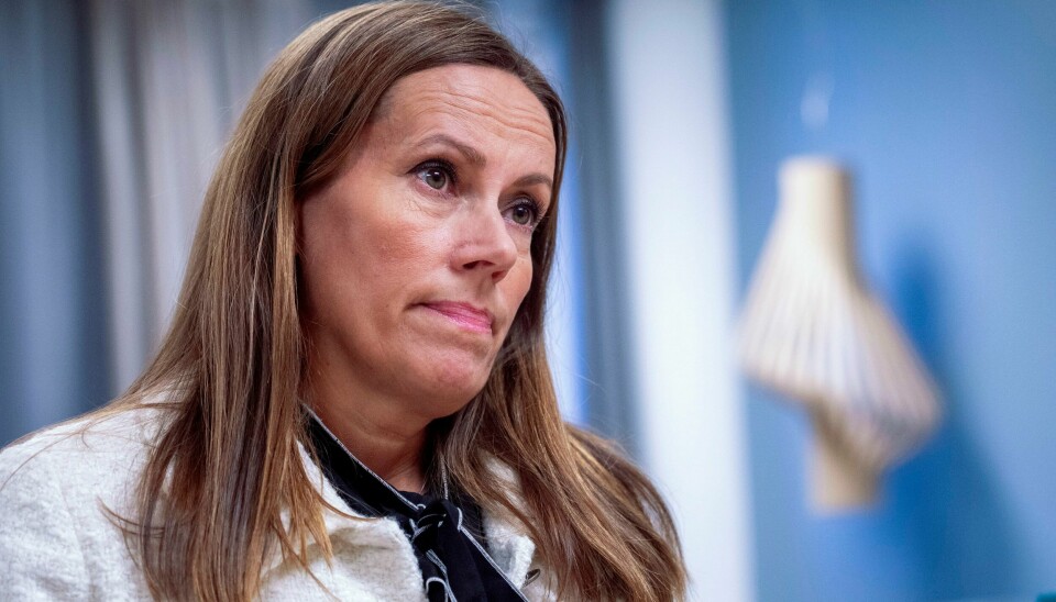 Fiskeriminister Marianne Sivertsen Næss (Ap). Fiskeriminister Marianne Sivertsen Næss (Ap) skal sjå på kvar og når Noreg bør starte opp havbruk til havs. Foto: Javad Parsa / NTB / NPK