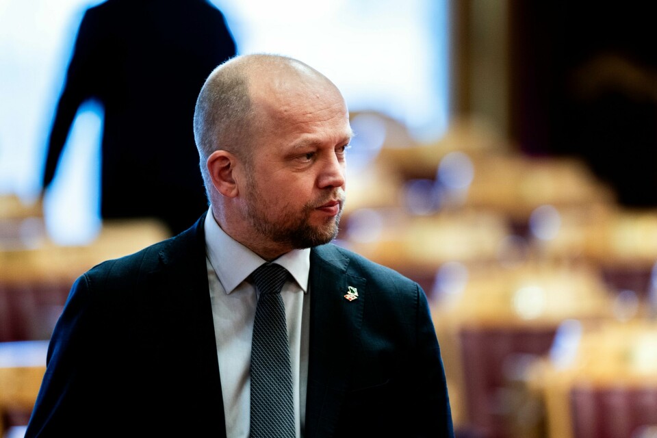 Sp-leder Trygve Slagsvold Vedum vil ikke ha Rødt ved kongens bord. Sp-leder Trygve Slagsvold Vedum vil ikke ha Rødt ved kongens bord. Foto: Thomas Fure / NTB