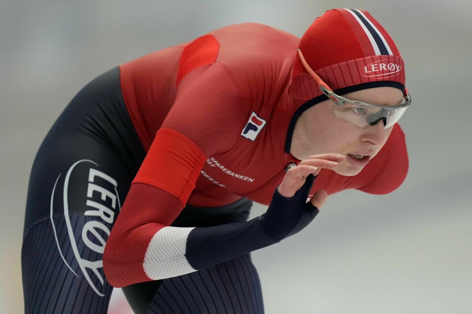 Ragne Wiklund ble nummer to på 3000-meteren i Nagano. Bildet er fra VM i Inzell tidligere i år. Ragne Wiklund ble nummer to på 3000-meteren i Nagano. Bildet er fra VM i Inzell tidligere i år. Foto: Matthias Schrader / AP