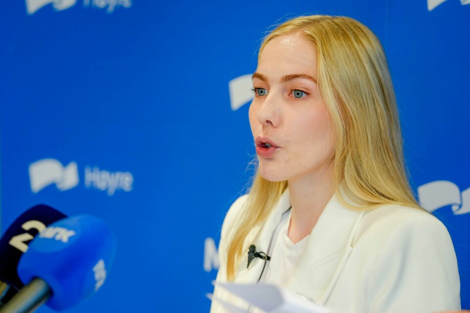 Høyres Mari Holm Lønseth mener Norge ikke kan ta imot mange flyktninger nå. Om EU strammer inn på asylpolitikken, må Norge gjøre det sammen, sier Høyres Mari Holm Lønseth. Foto: Terje Bendiksby / NTB