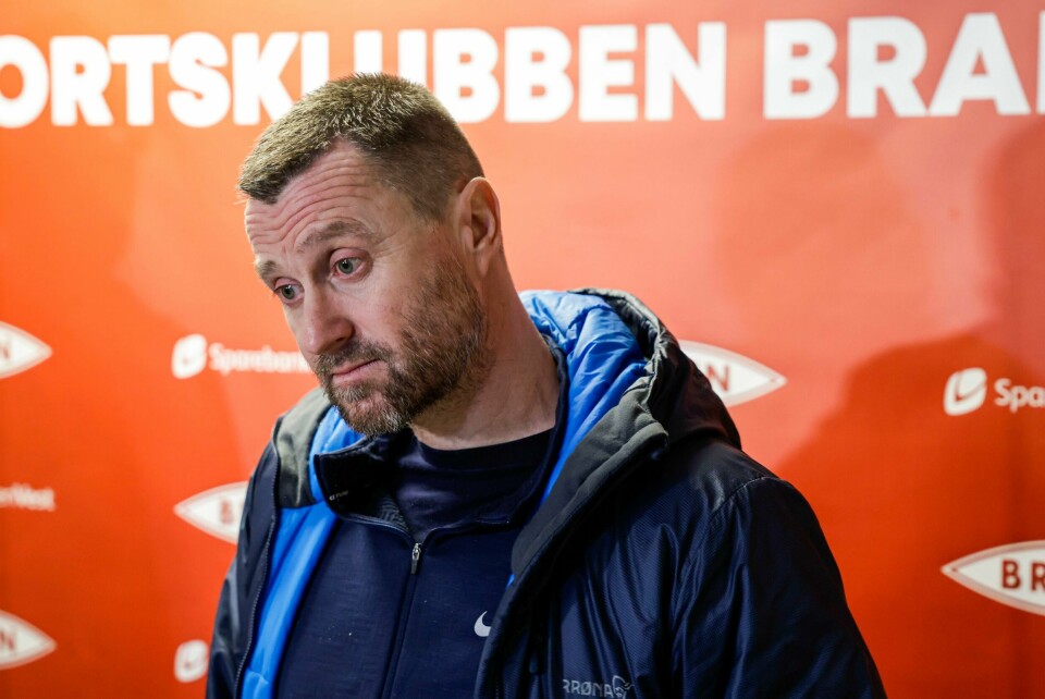 Eirik Horneland under en pressekonferanse på Brann Stadion. Eirik Horneland har valgt å si opp sin stilling som hovedtrener for Sportsklubben Brann. Eirik Horneland er ferdig i Brann. Foto: Paul S. Amundsen / NTB