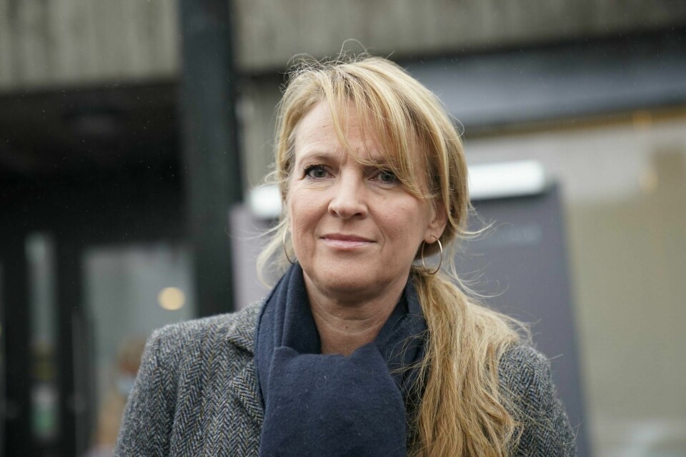 Line Vold i Folkehelseinstituttet. Oslo 20211213. Line Vold og Camilla Stoltenberg under en pressebrief om koronasituasjonen.Foto: Torstein Bøe / NTB