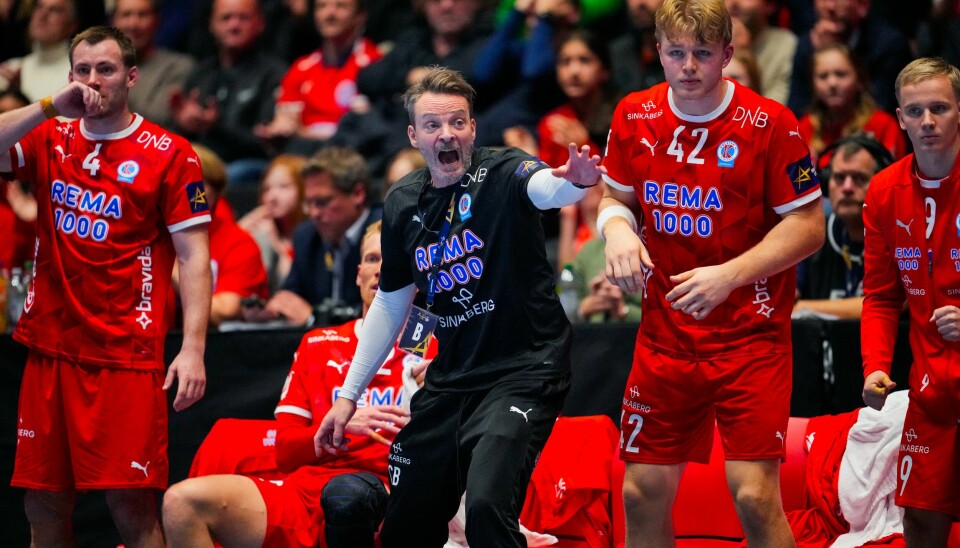 Kolstads trener Christian Berge i aksjon. Kolstads trener Christian Berge i aksjon.