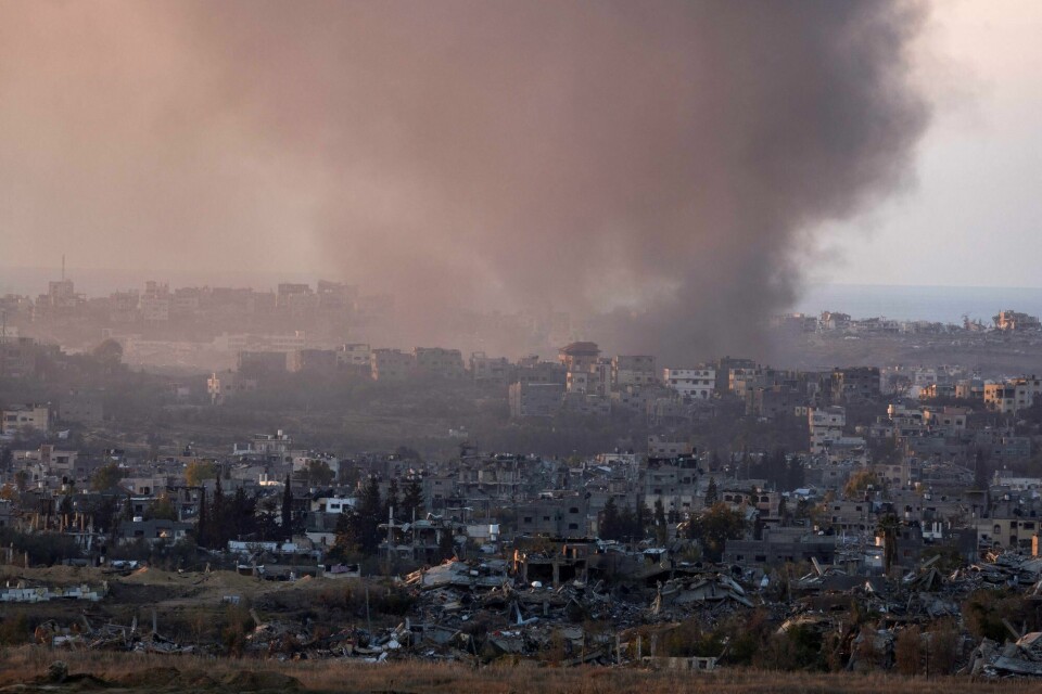 Det er meldt om flere angrep mot Gazastripen det siste døgnet. Her et bilde fra Gaza mandag. Det er meldt om flere angrep mot Gazastripen det siste døgnet. Her et bilde fra Gaza mandag.