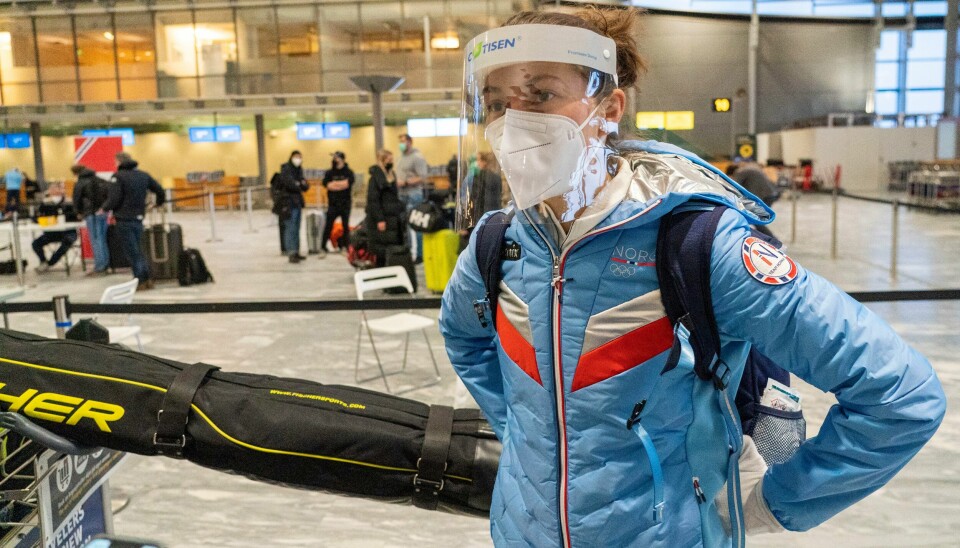 Silje Opseth og de norske hopperne er klare for avgang til OL i Bejing. Foto: Terje Pedersen / NTB Silje Opseth og de norske hopperne er klare for avgang til OL i Bejing. Foto: Terje Pedersen / NTB