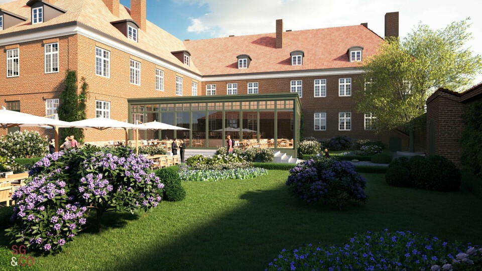 Selskapet Fredriksborg planlegger å bruke mellom 200 og 250 millioner kroner i ombygging av kaserna til hotell - hvis de får kjøpt bygningen.