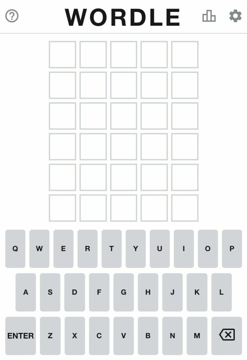 Wordle spillbrett Wordle spillbrett