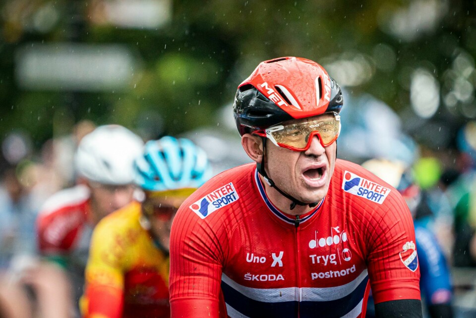 Alexander Kristoff greide ikke å vinne Eschborn-Frankfurt for femte gang søndag Alexander Kristoff kan få en tung dag på sykkelsetet onsdag. Foto: Heiko Junge / NTB