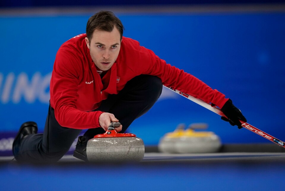 Steffen Walstad i aksjon under OL. Medaljedrømmen ble knust tross seier over Italia torsdag. Steffen Walstad i aksjon under OL. Foto: Brynn Anderson, AP / NTB