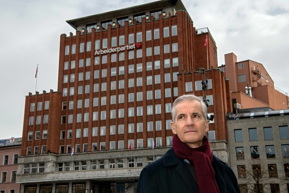 Jonas Gahr Støre. Leder i Arbeiderpartiet. Politiker. Youngstorget. Jonas Gahr Støre. Politiker.