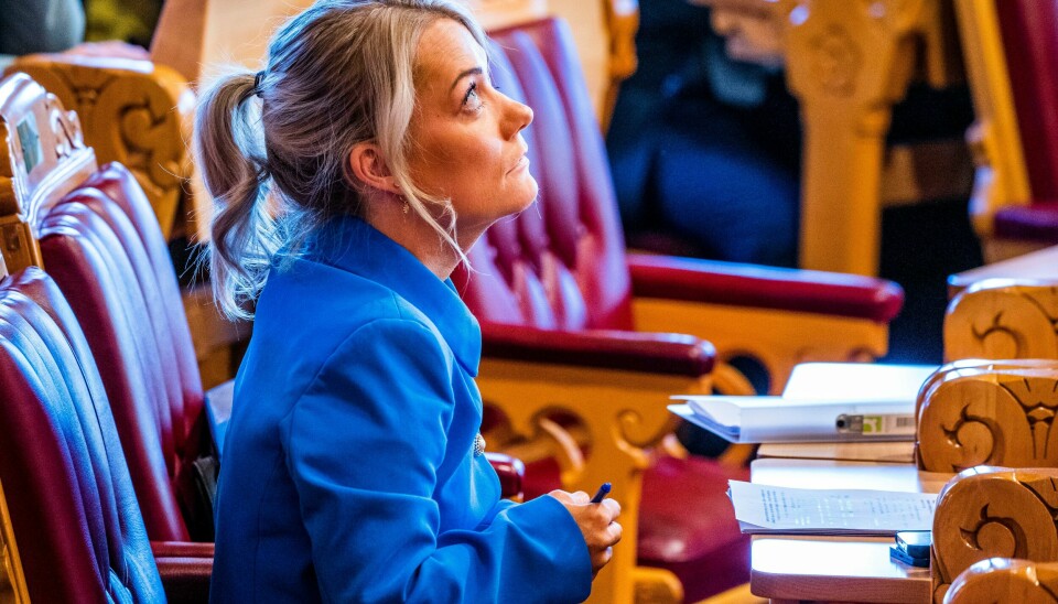 Det er veldig bra at Frp nå plutselig har blitt opptatt av norsk landbruk, det synes jeg er bra, sa landbruks- og matminister Sandra Borch (Sp) i den muntlige spørretimen i Stortinget onsdag. Foto: Håkon Mosvold Larsen / NTB Det er veldig bra at Frp nå plutselig har blitt opptatt av norsk landbruk, det synes jeg er bra, sa landbruks- og matminister Sandra Borch (Sp) i den muntlige spørretimen i Stortinget onsdag. Foto: Håkon Mosvold Larsen / NTB