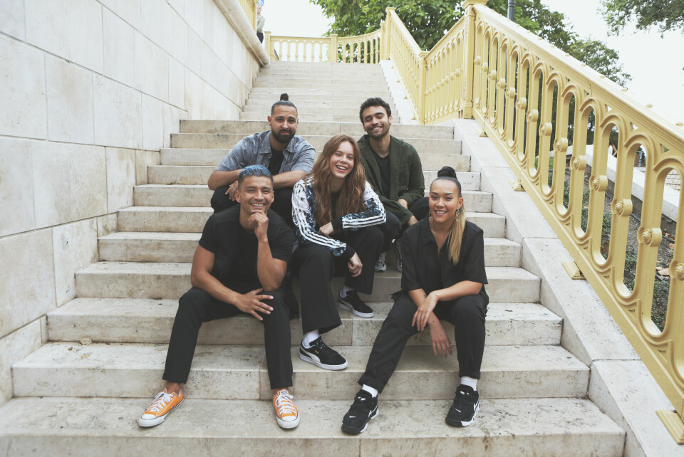 Skuespillerne i dansecrewet Illicit: Morad Aziman, Fabian Svegaard Tapia, Bao Andre Nguyen, Lisa Teige og Georgia May Anta. Battle: Freestyle