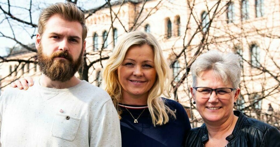 Stian Olafsen, Kjersti Stenseng og Tove Elise Frøland møttes under Arbeiderpartiets landsmøte i Oslo i helgen. Foto: Jan-Erik Østlie/FF