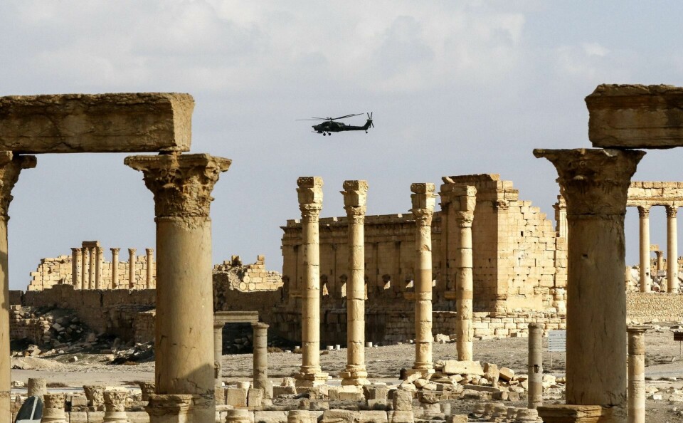SYRIA: Et bilde tatt fra Palmyra i Syria i mars 2017. FOTO: LOUAI BESHARA/NTB SCANPIX SYRIA: Et bilde tatt fra Palmyra i Syria i mars 2017. FOTO: LOUAI BESHARA/NTB SCANPIX